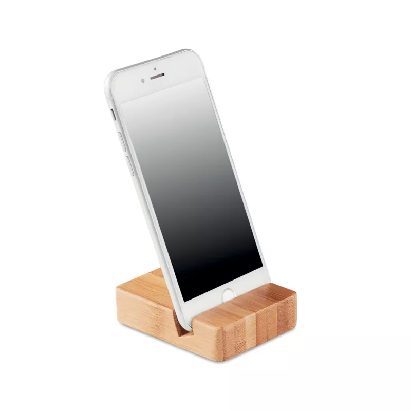 Stojak na smartfon bambusowy APOYA - Drewna (MO9693-40)