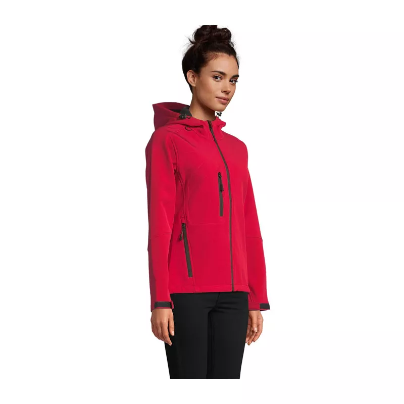 Softshell z kapturem 340 g/m² Sol's REPLAY WOMEN - Pepper Red (S46802-PE)