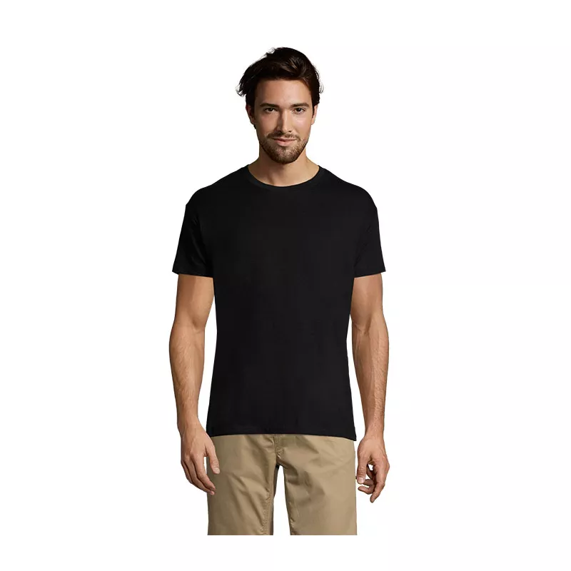 Koszulka unisex 150 g/m² Sol's TITAN - Czarny 2 (S04728-BB)