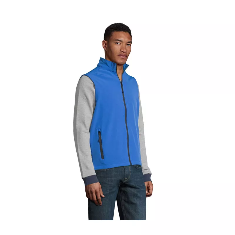 Kamizelka softshell męska Sol's RACE BW MEN - Niebieski (S02887-RB)