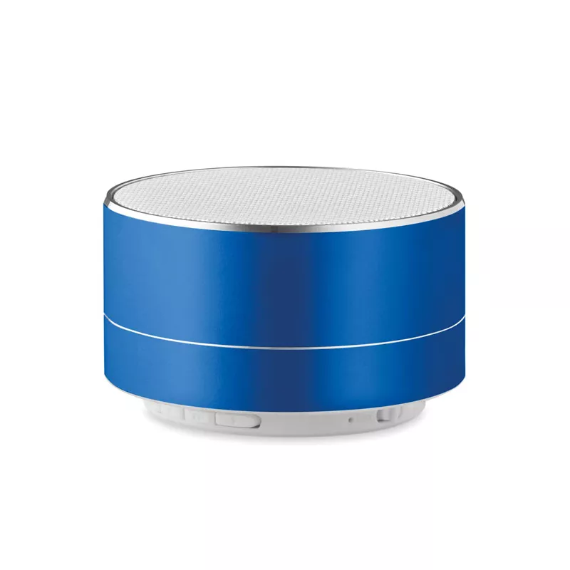 Głośnik bezprzewodowy aluminiowy 3W z lampką SOUND - Niebieski (MO9155-37)
