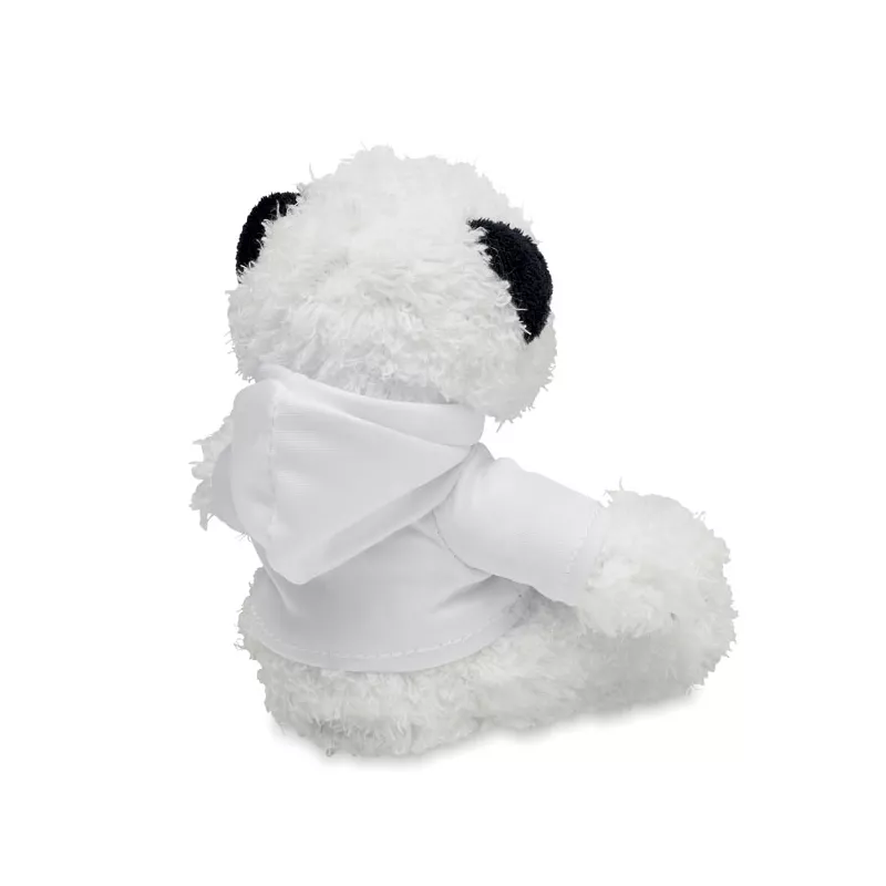 Maskotka panda w bluzie z kapturem PENNY - Bialy (MO6736-06)