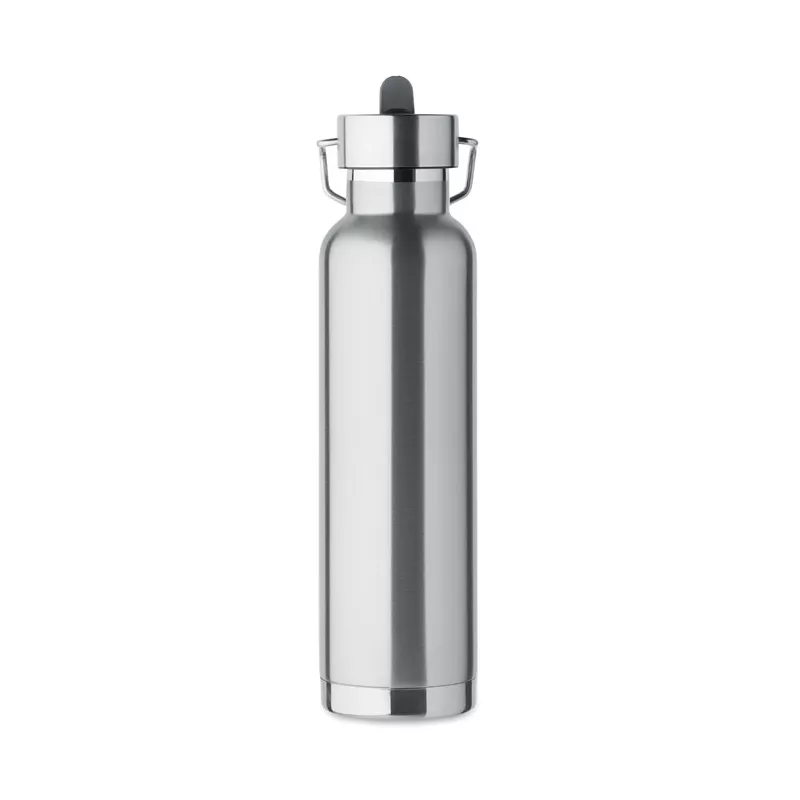 Butelka termiczna ze słomką 660 ml RIFLOW - Srebrny Mat (MO2283-16)