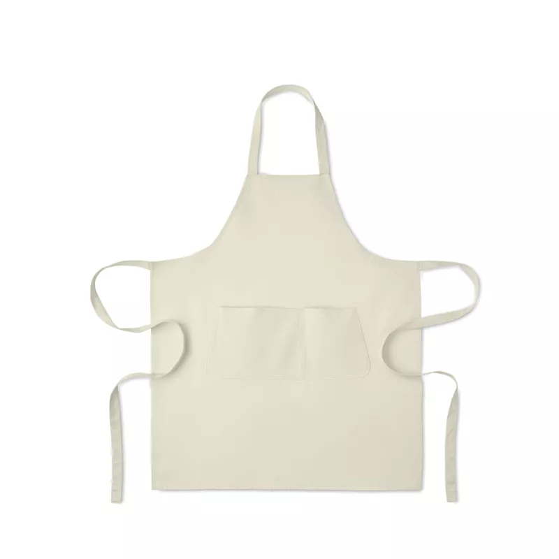 Fartuch z bawełny organicznej 240 g/m² GAMMA - Zgaszona Biel (MO2249-43)