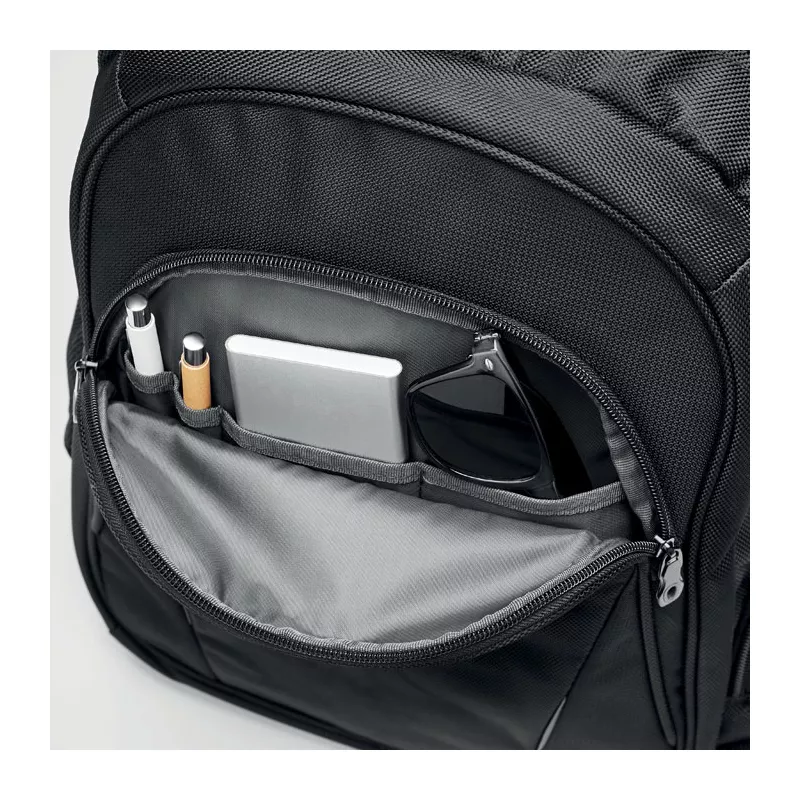 Torba na laptopa 15" z poliestru 1680D MACAU - Czarny (MO8399-03)