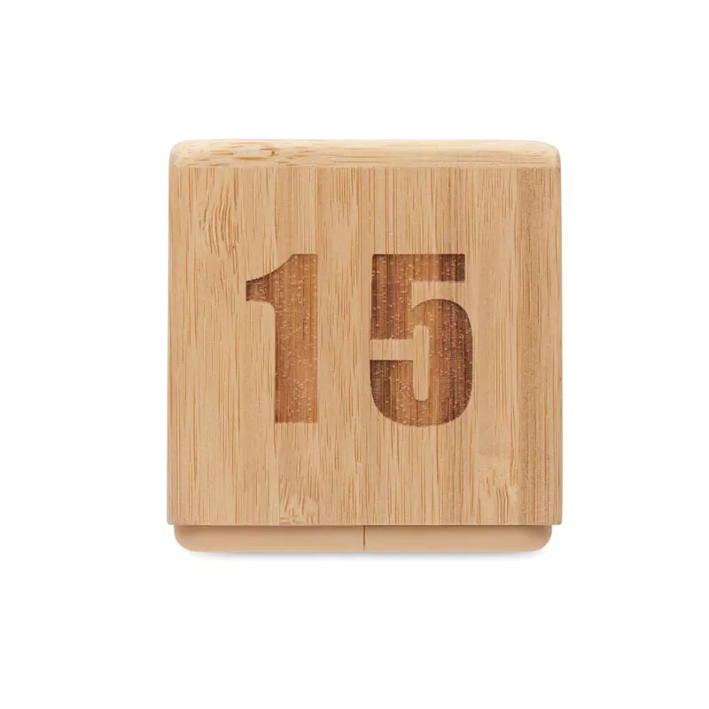 Zegar bambusowy z minutnikiem CURT - Drewna (MO2933-40)