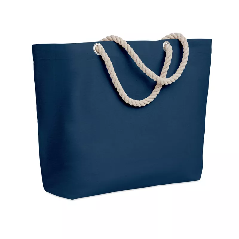 Torba plażowa bawełniana 220 g/m² MENORCA - Niebieski (MO9813-04)