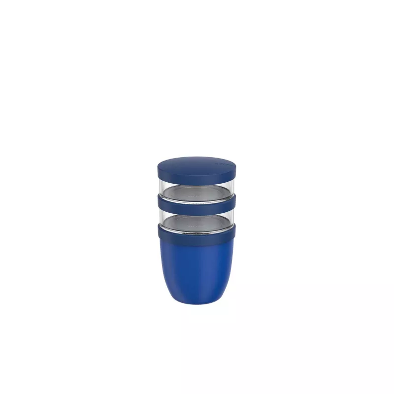 Mepal Ellipse 3-częściowy izolowany pojemnik na lunch o pojemności 500 ml + 2 x 200 ml - Vivid blue (11314391)