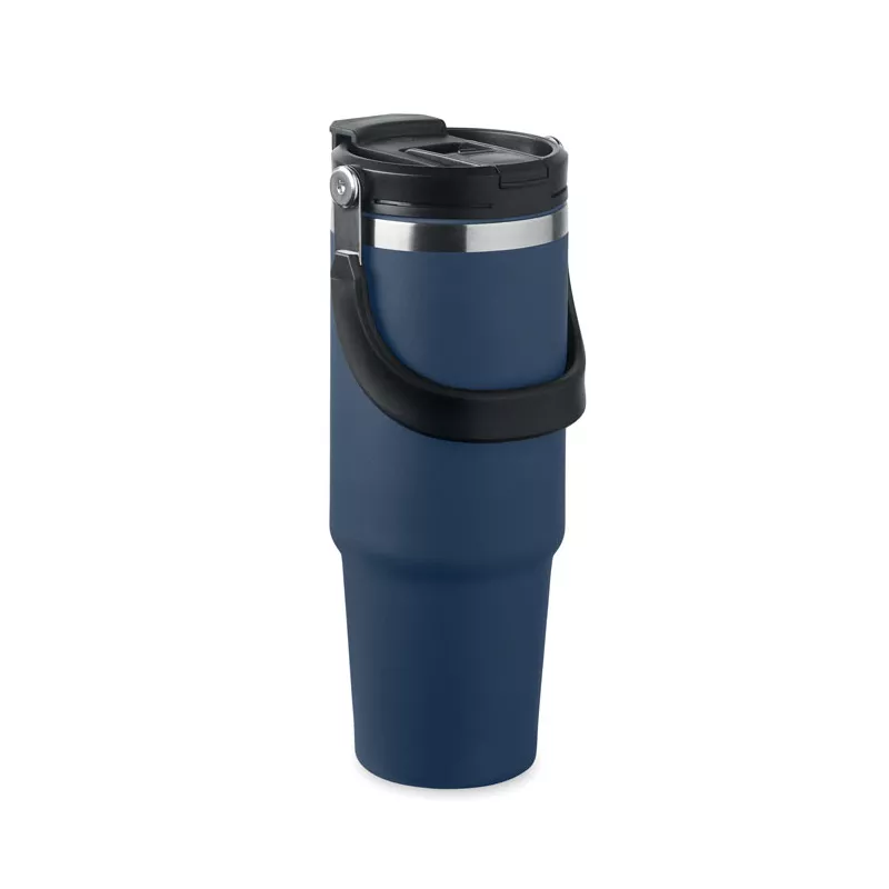 Kubek termiczny ze słomką ze stali 850 ml SUMA HAND - Francuski Granat (MO2561-85)