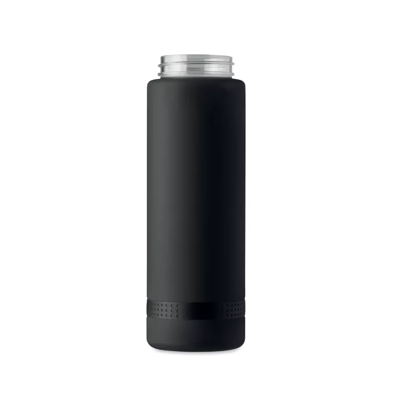 Butelka sportowa z RPET 1000 ml LEVEL - Czarny (MO2409-03)