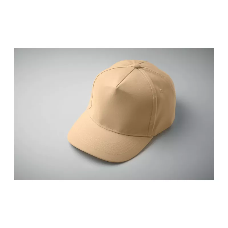 Czapka z daszkiem 5-panelowa z bawełny 180 g/m² SUNNY - Kosc Sloniowa (MO2345-53)