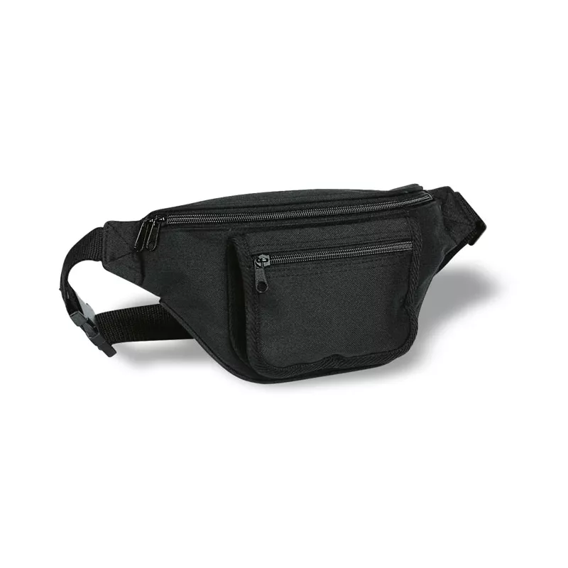 Torba na biodro z poliestru 600D FRUBI - Czarny (KC5810-03)