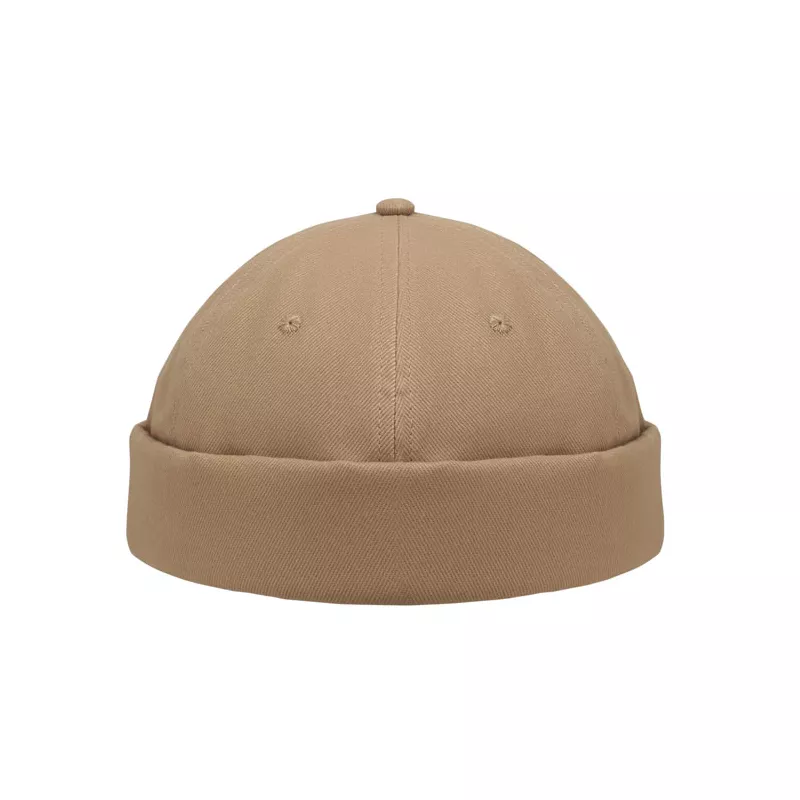 Czapka docker ze szczotkowanej bawełny 260 g/m² DOCK - Khaki (MO2923-39)