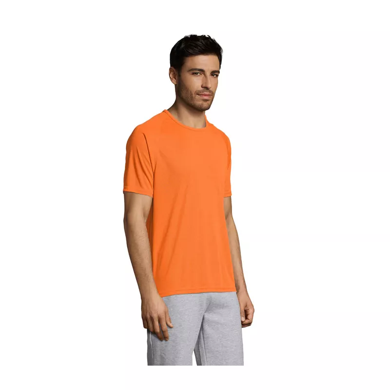 Koszulka sportowa męska raglan 140 g/m² Sol's SPORTY - Pomaranczowy (S11939-OR)
