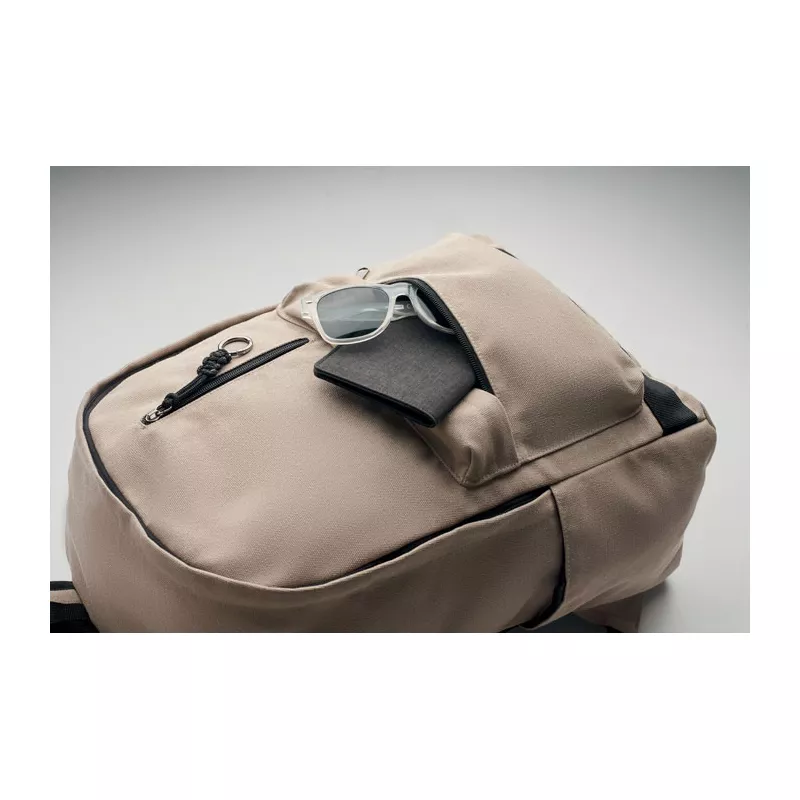 Plecak na laptop 15" z recyklingu 450 g/m² LEIRUR - Sznur (MO2391-65)