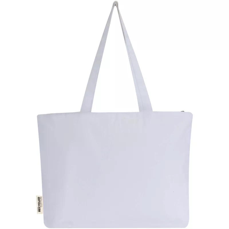 Torba bawełniana 320 g/m², 47x11x30,5cm Ningbo, zapinana na suwak - Biały (12033101)