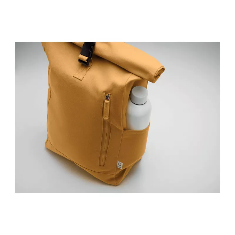 Plecak z bawełny z recyklingu 390 g/m² KAMET - Ochre (MO2552-78)