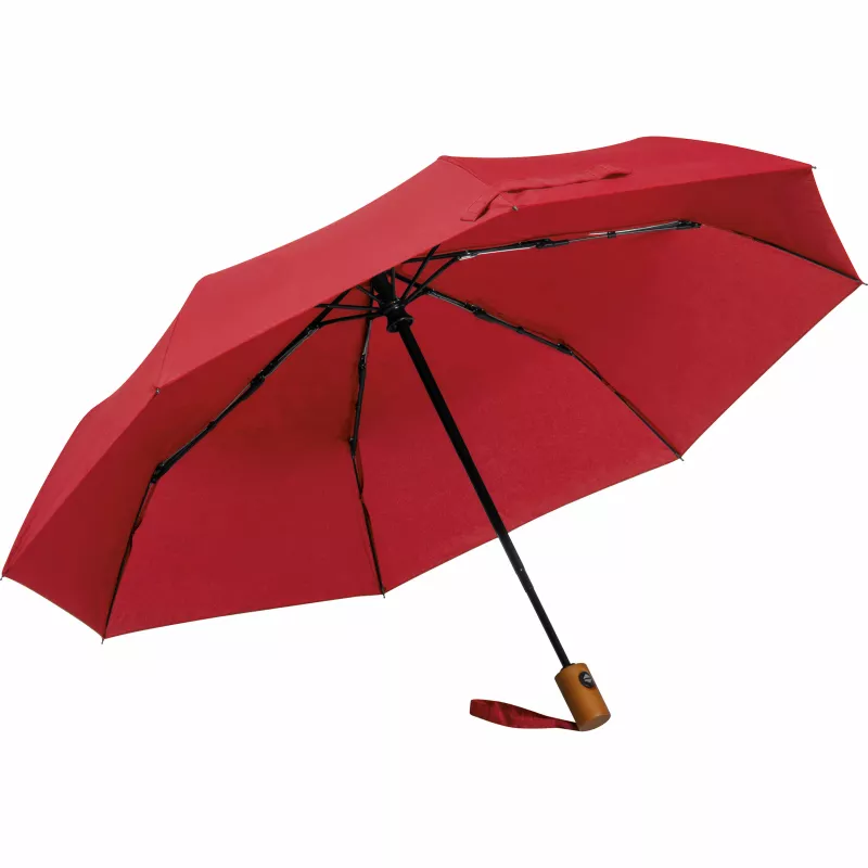 Parasol automatyczny Ø100 cm rPET IPSWICH - czerwony (322305)