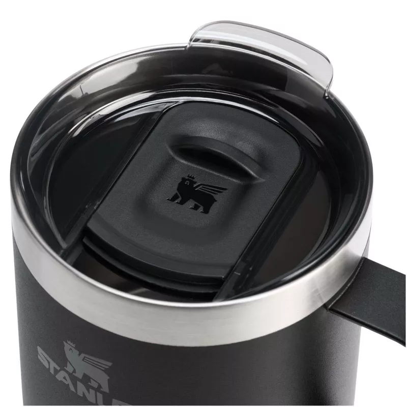 Kubek kempingowy Stanley Everyday 350 ml ze stali nierdzewnej - Czarny (10094990)