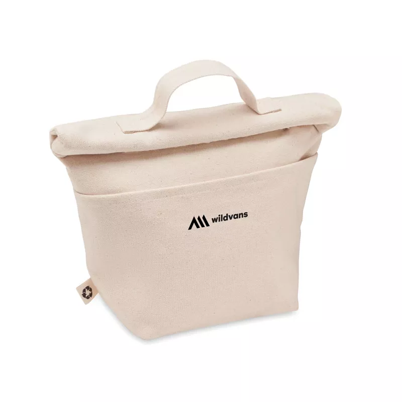 Torba termiczna na lunch z bawełny z recyklingu RECOBA - Bezowy (MO6751-13)