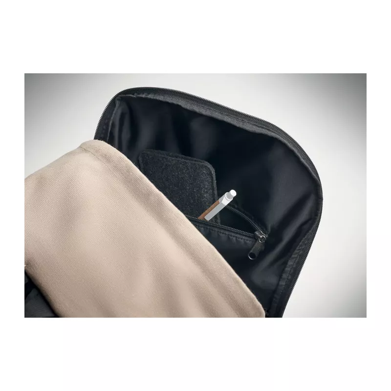 Plecak na laptop 15" z recyklingu 450 g/m² LEIRUR - Sznur (MO2391-65)