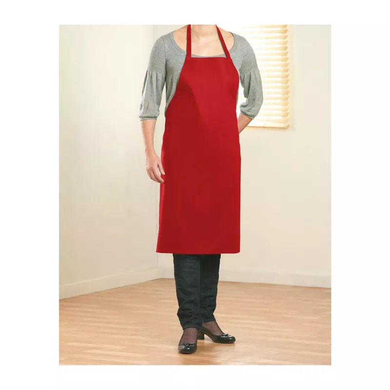 Fartuch kuchenny bawełniany 180 g/m² KITAB GLASGOW - Czerwony (MO7251-05)