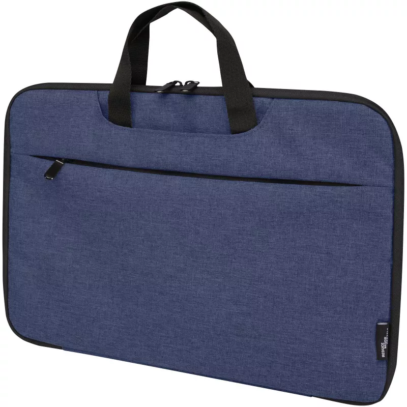 Libra etui na laptopa 2 w 1 o pojemności 3 l wykonane z materiałów z recyklingu z certyfikatem GRS - Granatowy melanż (13008555)