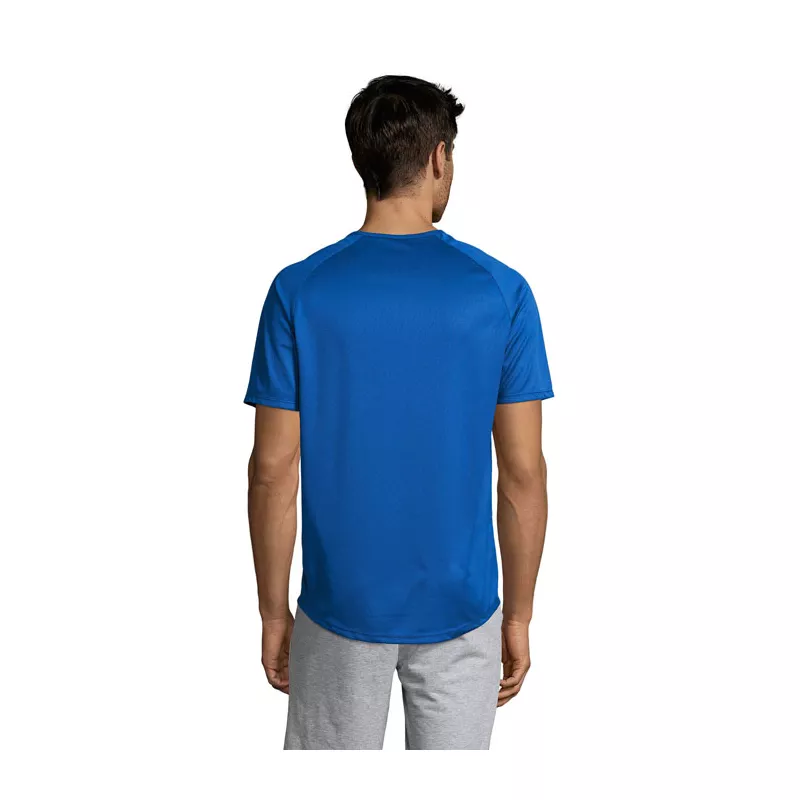 Koszulka sportowa męska raglan 140 g/m² Sol's SPORTY - Niebieski (S11939-RB)