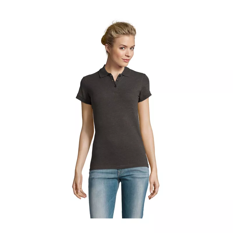 Polo damskie piqué 180 g/m² Sol's PERFECT WOMEN - Charcoal Melange (S11347-CE)