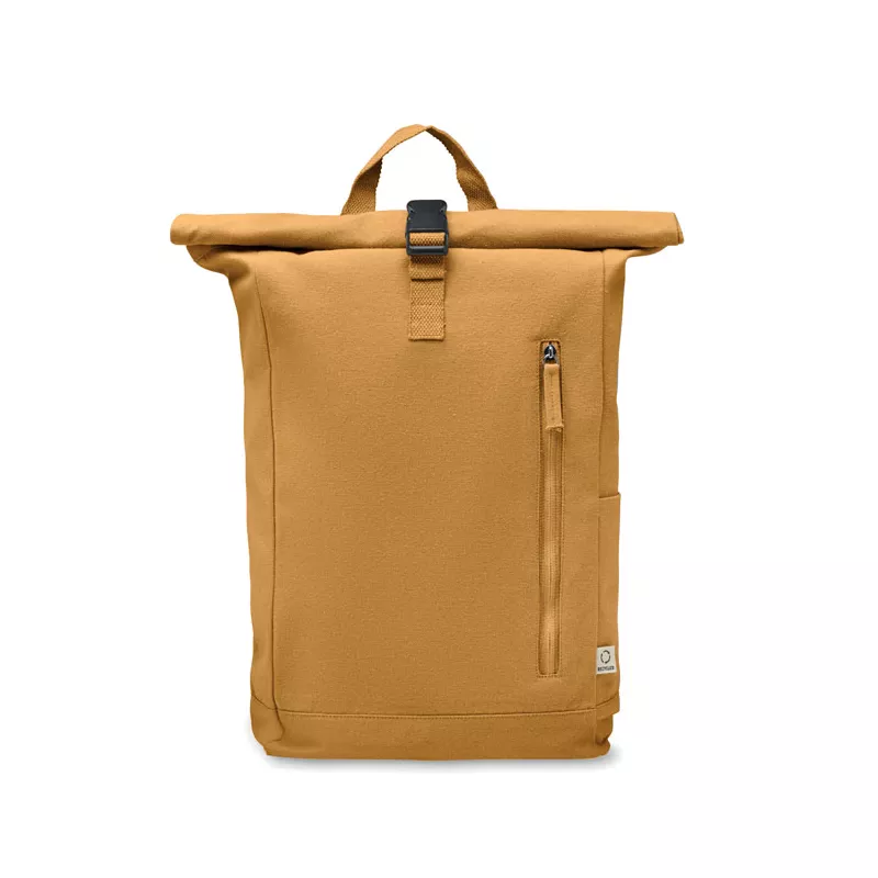 Plecak z bawełny z recyklingu 390 g/m² KAMET - Ochre (MO2552-78)
