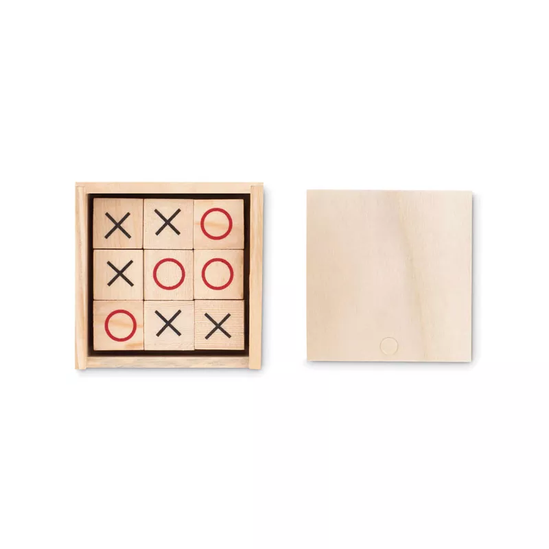 Gra w kółko i krzyżyk drewniana TIC TAC TOE - Drewna (MO9493-40)