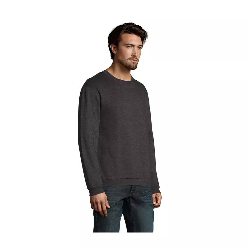 Bluza męska z okrągłym dekoltem 260 g/m² Sol's SPIDER - Charcoal Melange (S01168-CE)