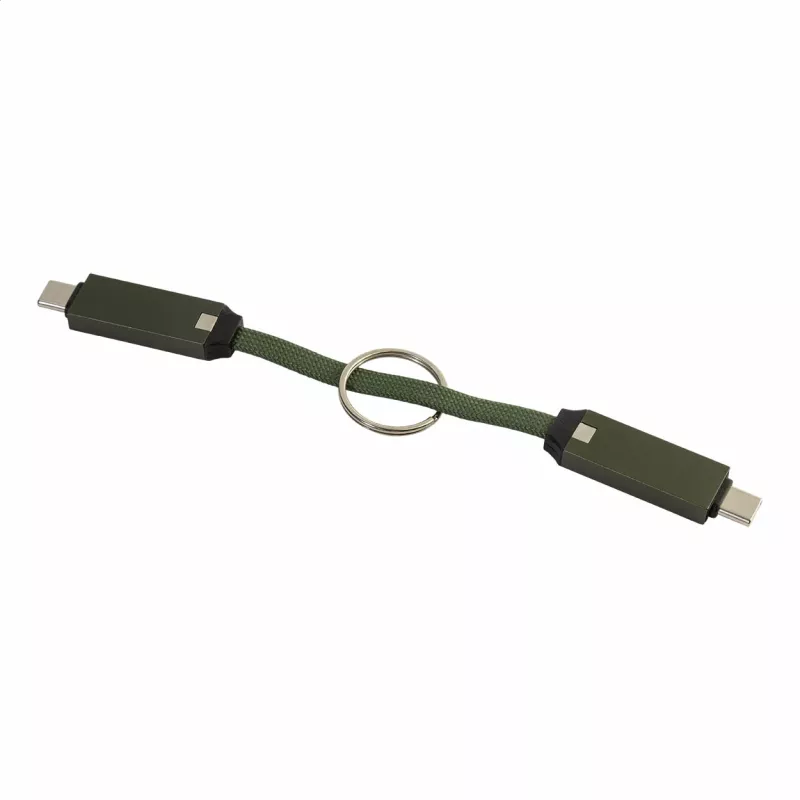Keycab přívěsek na klíče 60W kabel USB-C - ciemno zielony (AP864151-07A)