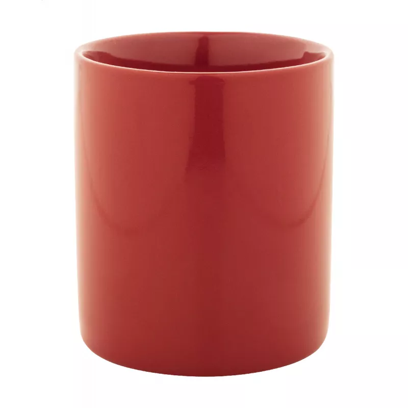 Kolomu kolorowy ceramiczny kubek - czerwony (AP800117-05)