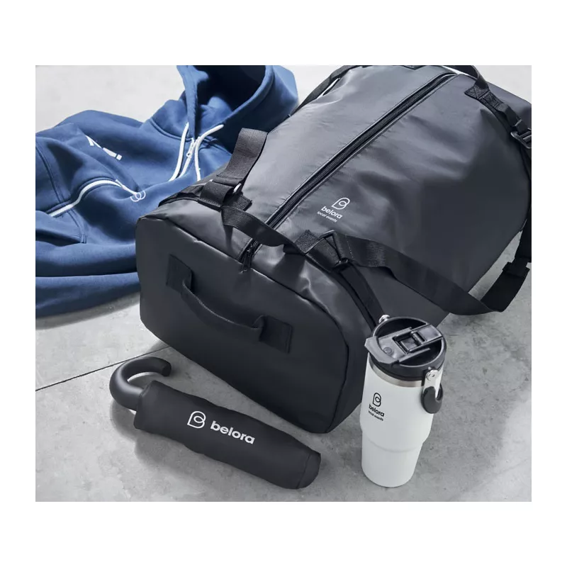 Torba podróżna z tarpauliny z funkcją plecaka MOUNTAIN - Czarny (MO2579-03)