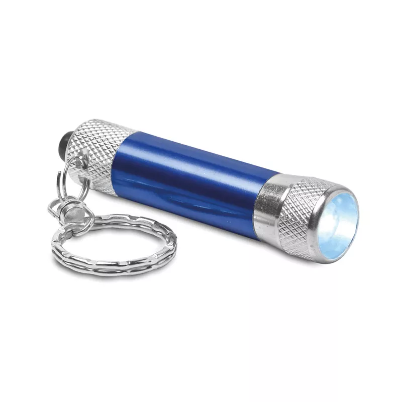 Brelok latarka LED aluminiowy ARIZO - Niebieski (MO8622-04)