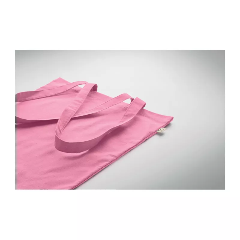 Torba z bawełny z recyklingu 140 g/m² VIVEKA COLOUR - Dziecięcy Róż (MO2302-11)