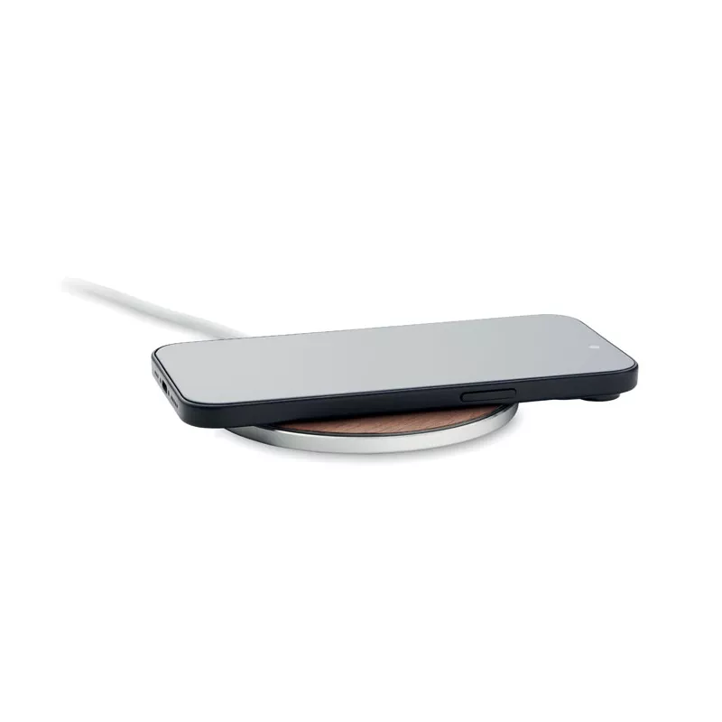 Ładowarka bezprzewodowa 15W z aluminium NEUZ - Drewna (MO2431-40)