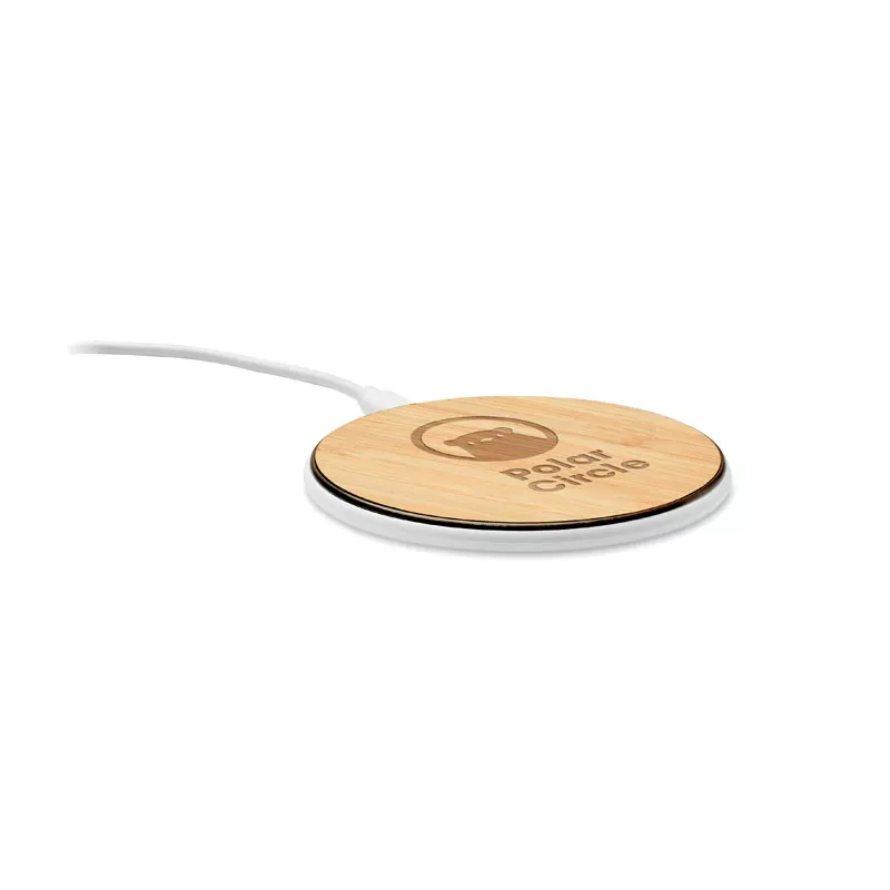 Ładowarka z bambusowym blatem 10W DESPAD + - Drewna (MO6563-40)