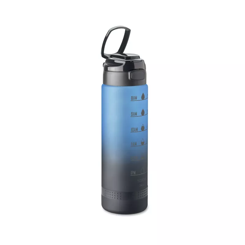 Butelka sportowa z RPET 1000 ml LEVEL - Niebieski (MO2409-04)