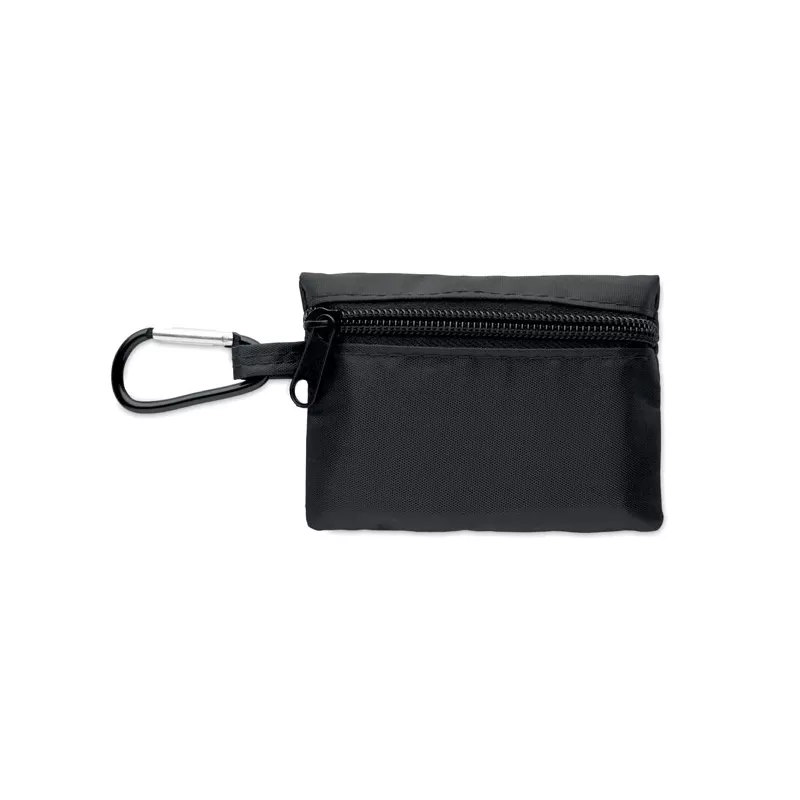 Apteczka kompaktowa w etui z RPET CAREONE - Czarny (MO2819-03)