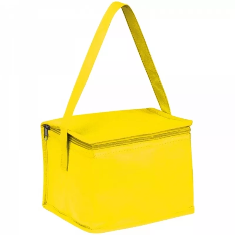 Torba termiczna non woven na 6 puszek 330 ml NIEBY - żółty (154208)