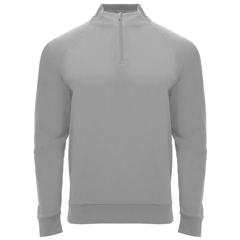 Epiro bluza unisex z długim rękawem i zamkiem błyskawicznym 1/4 200 g/m² - Szary (R1115-GREY)