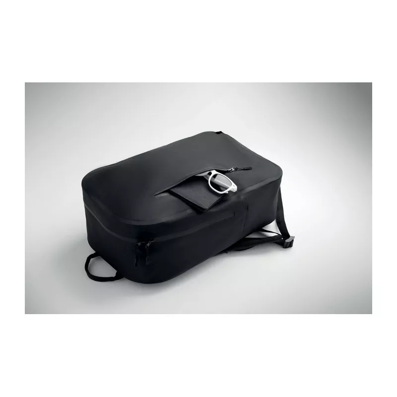 Plecak na laptop 16" wodoodporny RPET BRENNA - Czarny (MO2600-03)