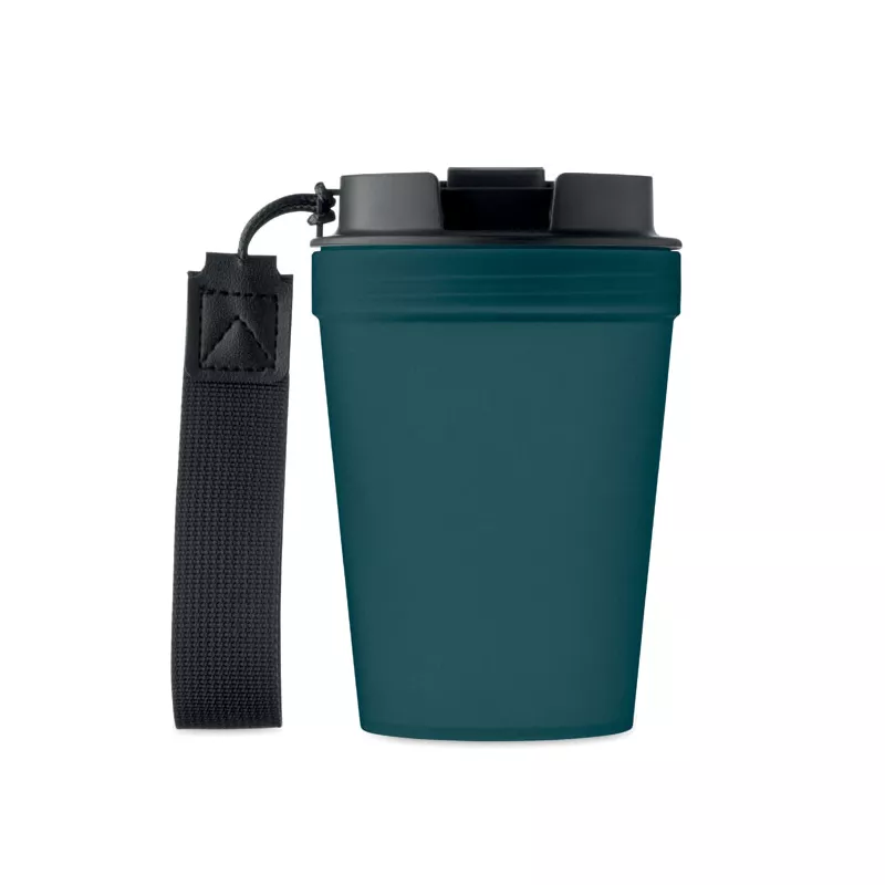 Kubek z PP z paskiem 300 ml ISFORDEN TUMBLER - Francuski Granat (MO2670-85)