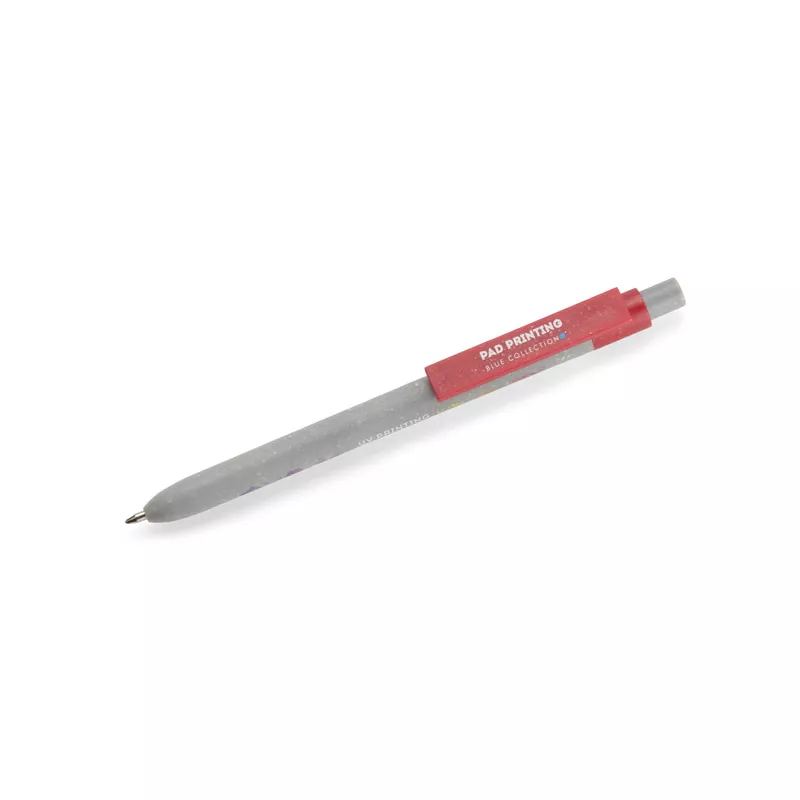 Długopis z tworzywa z dodatkiem zmielonych muszli SELIS - czerwony (19735-04)