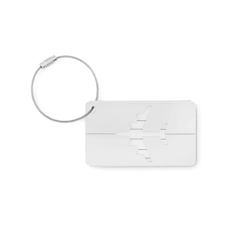 Zawieszka na bagaż aluminiowa FLY TAG - Srebrny Mat (MO9508-16)