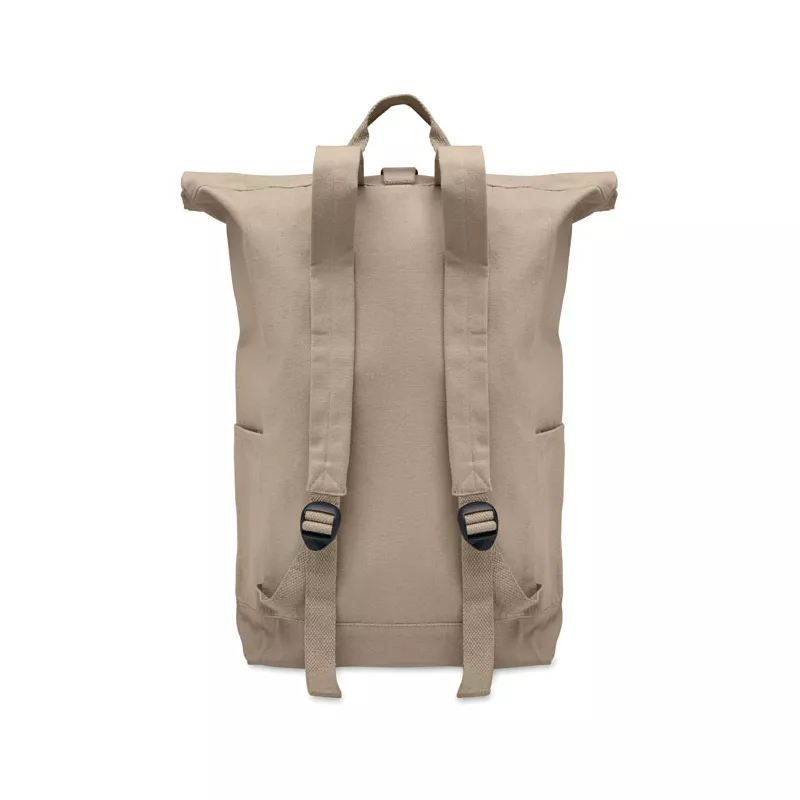 Plecak z bawełny z recyklingu 390 g/m² KAMET - Khaki (MO2552-39)