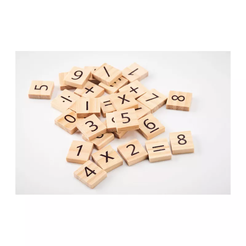 Gra edukacyjna do liczenia z drewna EDUCOUNT - Bezowy (MO6398-13)
