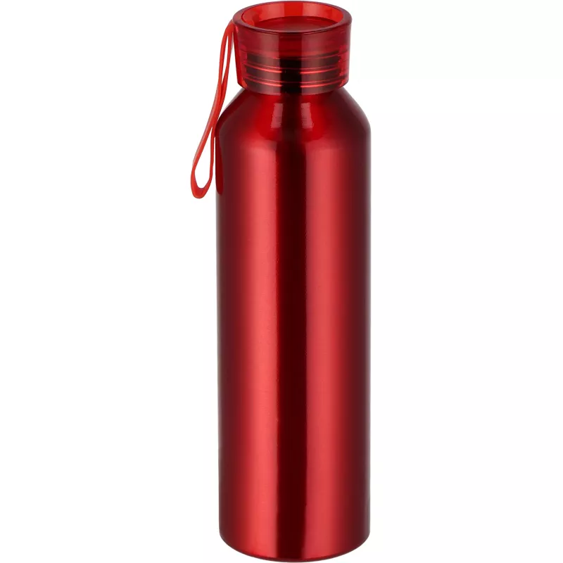 Butelka z aluminium z recyklingu CORK 600 ml - czerwony (424705)
